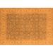 Ahgly Company Indoor Rectangle Oriental Orange Industrial Area Rugs 2 x 4