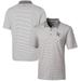 Men's Cutter & Buck Gray Kansas City Royals Forge Tonal Stripe Stretch Polo