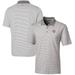 Men's Cutter & Buck Gray Cincinnati Reds Forge Tonal Stripe Stretch Polo