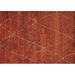 Ahgly Company Indoor Rectangle Oriental Orange Industrial Area Rugs 2 x 4