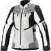 Alpinestars Stella Bogota Pro Womens Drystar Motorcycle Jacket Gray/Yellow MD