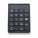 Lomubue Wireless Keyboard Portable Quick Response Ergonomic USB Receiver Universal Accessories 18 Keys Battery Powered Computer Numeric Keyboard for Office