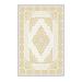 White/Yellow Rectangle 2'7" x 4'11" Area Rug - East Urban Home Dawna Southwestern Machine Made Polyester Area Rug in Yellow/White Polyester | Wayfair