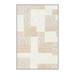 White/Yellow 2'7" x 6'7" Area Rug - East Urban Home Chipman Patchwork Machine Made Power Loomed Polyester Area Rug in Yellow/White Polyester | Wayfair