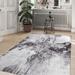 Gray 2'6" x 7'7" Area Rug - East Urban Home Mell Machine Made Power Loomed Polyester Area Rug in Light/Dark Polyester | Wayfair