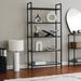 East Urban Home 65" H x 31.5" W Metal Etagere Bookcase Metal in Black | 65 H x 31.5 W x 11.8 D in | Wayfair D0EF2E2BE966494F95CC4F9EC458BB67