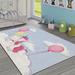 Blue/Pink 91 x 63 x 0.08 in Area Rug - East Urban Home Rectangle Machine Made Power Loomed Area Rug in | 91 H x 63 W x 0.08 D in | Wayfair