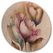 Wildon Home® Pink Cally Lily Arrangement - Floral & Botanical Wood Wall Art - Natural Pine Wood in Blue/Brown/Pink | 16 H x 16 W x 1 D in | Wayfair