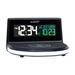 La Crosse Technology Qi-certified Wireless Charging Alarm Clock w/ Glowing light base Plastic/Acrylic in Black | 2.96 H x 4.97 W x 5.34 D in | Wayfair