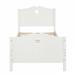 Harriet Bee Gratt Twin Solid Wood Platform Bed in White | 43 H x 42 W x 80 D in | Wayfair BB4DDB8D36394837BD4D07417241C29F