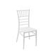 Rainbow Outdoor Stacking Patio Dining Side Chair Plastic/Resin/Plastic/Acrylic/ in White | 36.22 H x 15.75 W x 16.93 D in | Wayfair