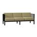 Woodard Jax Patio Sofa Metal/Sunbrella® Fabric Included in Black | 25.5 H x 76.5 W x 28.25 D in | Wayfair 2J0020-92-54A