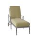 Woodard Wiltshire 79.3" Long Reclining Single Chaise Metal in Gray | 25 H x 28.25 W x 79.25 D in | Outdoor Furniture | Wayfair 4Q0470-72-51N