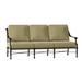 Woodard Delphi 80" Wide Patio Sofa w/ Cushions Metal/Sunbrella® Fabric Included in Brown | 33.25 H x 80 W x 32.75 D in | Wayfair 850620-48-05Y