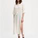 Levi's Dresses | Levi’s Made & Crafted Linen Tassel Midi Dress Boho Small Oversized | Color: White | Size: S