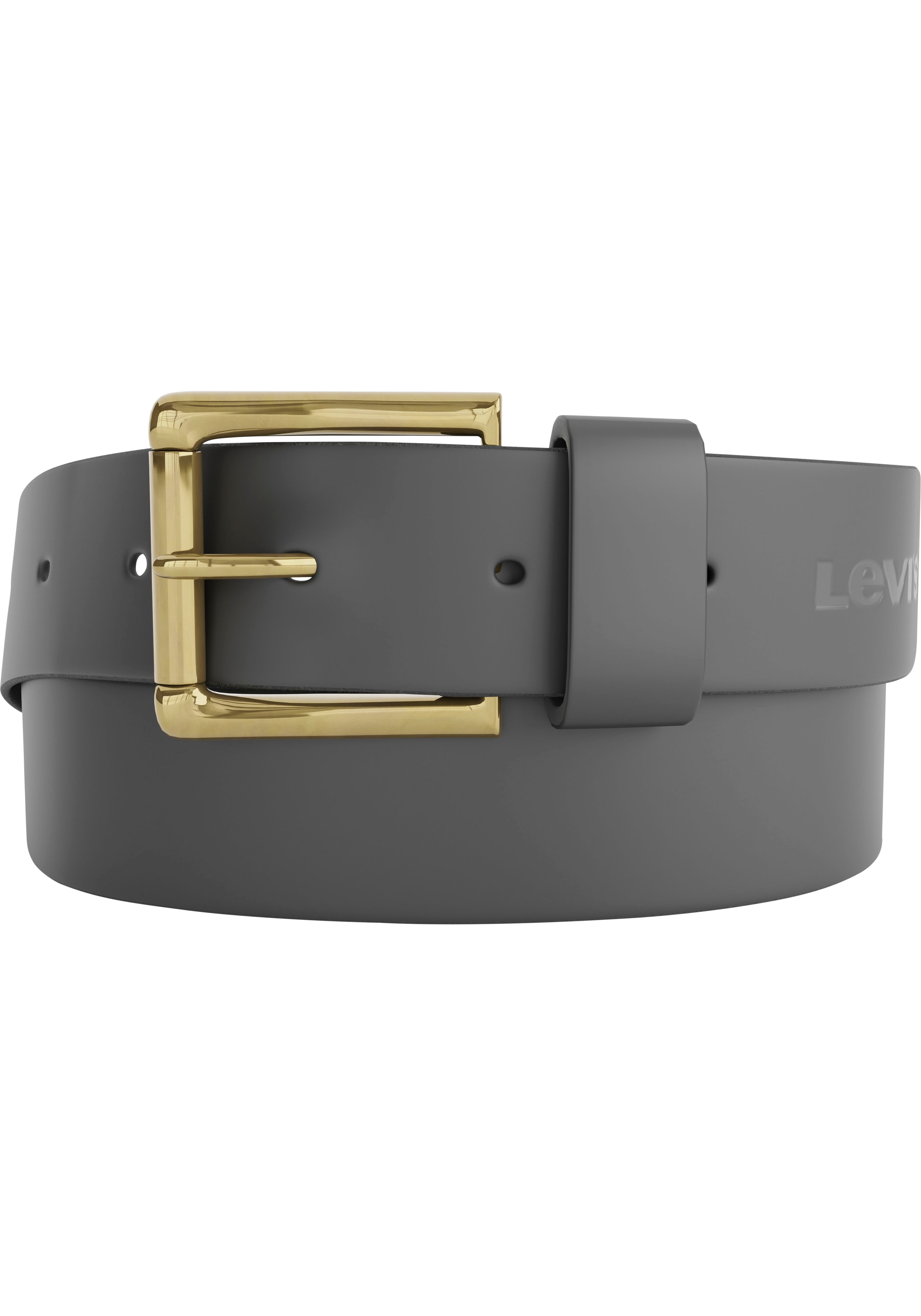Ledergürtel LEVI'S "Heritage", Damen, Gr. 100, schwarz (regular schwarz), Rindsleder, Casual, Gürtel, UNISEX Image