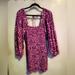 Free People Dresses | Free People Women’s “Smock It To Me” Smocked Floral Mini Dress In Azalea Combo | Color: Purple | Size: S