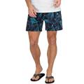 Shorts TRIGEMA "TRIGEMA Bade-/Freizeitshorts mit Druckmotiv" Gr. XL, US-Größen, blau (saphirblau) Herren Hosen Shorts