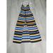 Michael Kors Dresses | Michael Kors Blue Stripe Tank Maxi Dress Size Xs Sleeveless Slit Front | Color: Blue/Tan | Size: Xs