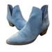 Free People Shoes | Free People Charm Double V Ankle Bootie | Color: Blue | Size: 38eu