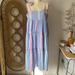 Anthropologie Dresses | Anthropologie Dra Los Angeles Noelle Striped Midi Summer Dress | Color: Blue/Pink | Size: M