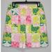 Lilly Pulitzer Shorts | Lilly Pulitzer Green Pink White Floral Skirt Cotton Skort Size 4 | Color: Green/Pink | Size: 4