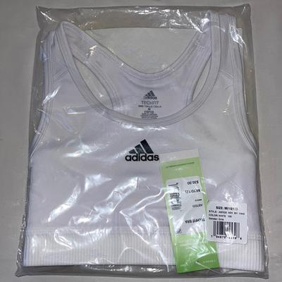Adidas Intimates & Sleepwear | Adidas Techfit Jr Girls Sport Bra M(10/12) | Color: White | Size: M