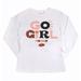 Girls Youth Gameday Couture White Oklahoma State Cowboys PoweredBy Go Girl Long Sleeve T-Shirt