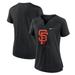 Women's Nike Black San Francisco Giants Pure Pride Boxy Performance Notch Neck T-Shirt