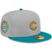 Men's New Era Gray/Teal Chicago Cubs 59FIFTY Fitted Hat