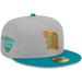 Men's New Era Gray/Teal Detroit Tigers 59FIFTY Fitted Hat