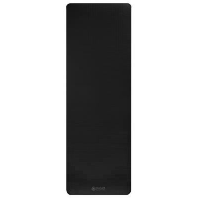 GAIAM - Essentials Fitness Mat 10 mm - Yogamatte Gr 61 cm x 183 cm x 1 cm schwarz