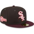 Men's New Era Brown/Maroon Chicago White Sox Chocolate Strawberry 59FIFTY Fitted Hat