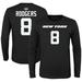 Youth Aaron Rodgers Black New York Jets Mainliner Player Name & Number Long Sleeve T-Shirt
