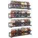 Prep & Savour Wall Mount Spice Rack Organizer 4 Tier Metal in Black | 2.5 H x 11.5 W x 2.5 D in | Wayfair 8C5EBD6298294F9D91E0713F576C7657