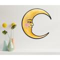 Bungalow Rose Moon Wall Décor in Yellow | 20 H x 20 W x 0.375 D in | Wayfair 748E245D5367420386E6826CE8EAEF33