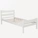 Red Barrel Studio® Twin Platform Bed Wood in Brown/White | 35.4 H x 41.9 W x 79.8 D in | Wayfair 46396513EBFF49EEB9615811ACC09A4E