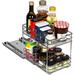 Prep & Savour 6 Inch Spice Rack Organizer For Cabinet, Heavy Duty - Pull Out Spice Rack, Chrome Metal in Gray | 8.88 H x 6.38 W x 10.38 D in | Wayfair