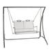 Woodard Briarwood Porch Swing Metal in Gray | 23.5 H x 44.75 W x 24.75 D in | Wayfair 400179ST-72-08Y