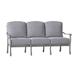 Woodard Casa 77.75" Wide Patio Sofa Metal/Sunbrella® Fabric Included in Gray | 35.25 H x 77.75 W x 35.5 D in | Wayfair 3Y0420-72-89Y