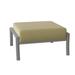 Woodard Fremont Outdoor Ottoman w/ Cushion Metal in Brown | 14.8 H x 28.25 W x 25.8 D in | Wayfair 9U0486-72-20C/082