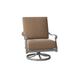 Woodard Wiltshire Outdoor Rocking Chair, Leather in Gray | 35.5 H x 28.5 W x 36.75 D in | Wayfair 4Q0465-72-26T