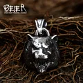 BEIER 316L – collier en acier inoxydable pour hommes pendentif tête de tigre dominateur roi des