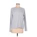 Gap Fit Active T-Shirt: Gray Color Block Activewear - Women's Size Medium