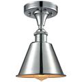 Smithfield 7"W Polished Chrome Semi Flush Mount w/ Polished Chrome Sha