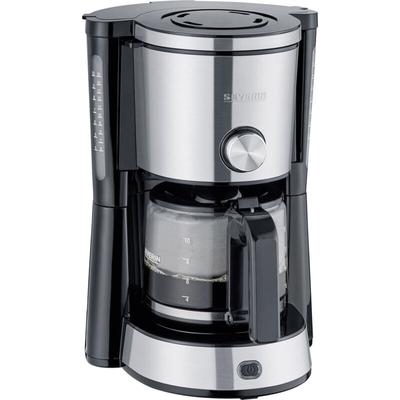 Severin KA 4825 "TYPE SWITCH" Kaffeemaschine Edelstahl, Schwarz Fassungsvermögen Tassen=10 Glaskann Image