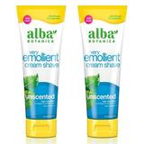 (2 Pack)Alba Botanica 694026 Alba Botanica Very Emollient Natural Moisturizing Cream Shave Unscented - 8 fl oz