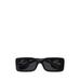 Chaise Longue 54mm Rectangular Sunglasses - Black - Gucci Sunglasses