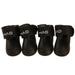 Waterproof Dog Boots And Dog Shoes Dog Paw Protection Rain And Snow Dog Shoes Suitable For Small And Medium-sized Dogs Cats And Dogs Yellow L Black 4PCS