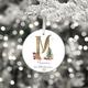 Personalised First Christmas Decoration, Xmas Decoration Bauble, 1st Christmas Tree Ornament, Initial Christmas Tree Decoration